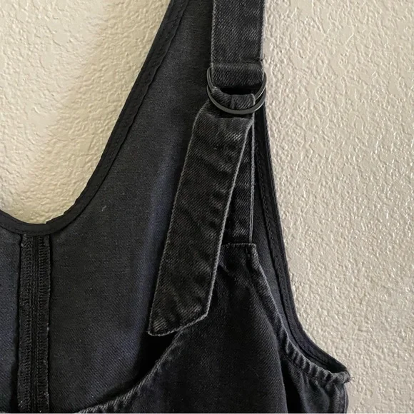 Free People We The Free High Roller Jumpsuit in Mineral Black - Picture 7 of 11